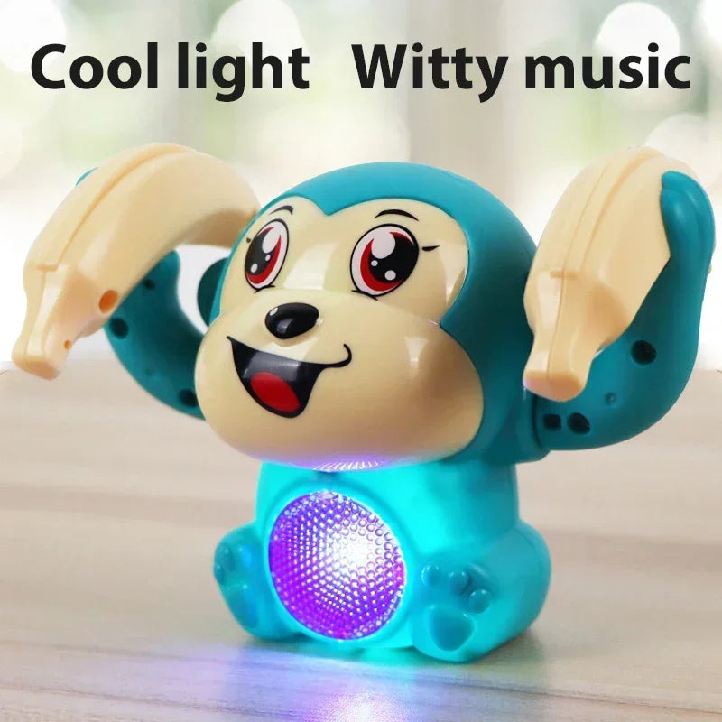 Elektrische Tumbling Aap met Licht & Muziek 🎶🐒 - Educatief Speelgoed voor Baby's & Kinderen 🎁