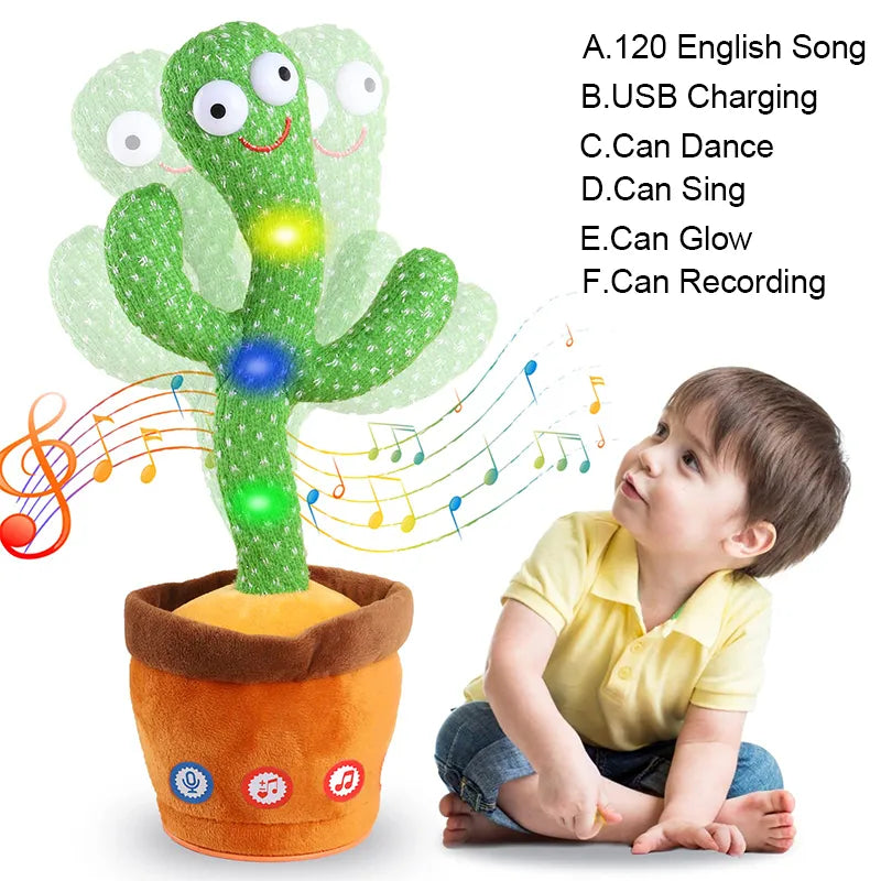 Dancing Talking Cactus – Zingende en Herhalende Cactus Speelgoed voor Baby's en Kinderen