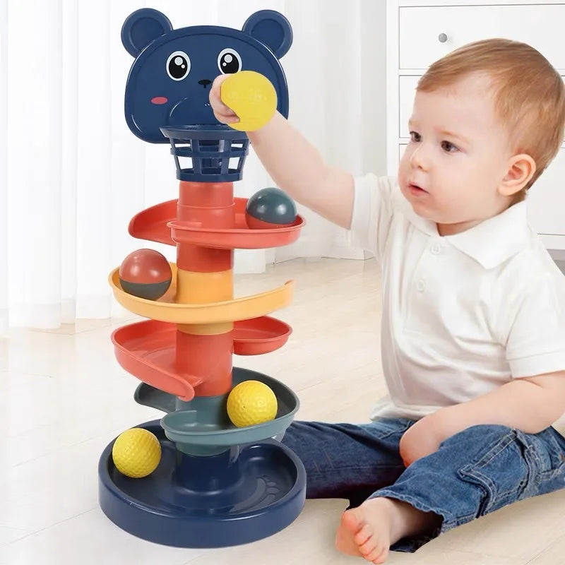 Stapelbare Toren met Rollende Ballen voor Baby's